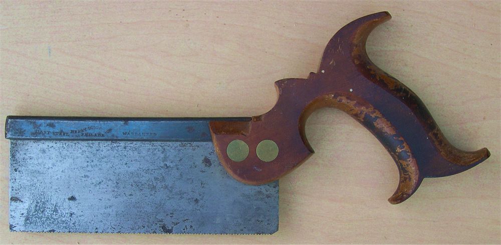 Disston Backsaw with an Open Handle