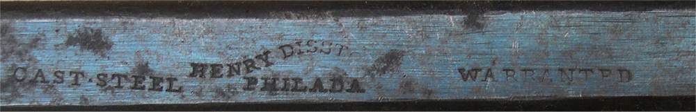 Disston One-Son Backsaw Stamp on the Spine