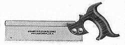 No. 70 dovetail saw 1918 catalog illustration