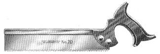 No. 70 Dovetail Saw 1932 catalog Illustration